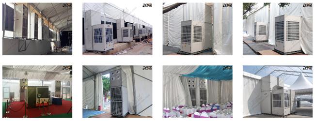 Las unidades de aire acondicionado temporales portátiles 10HP, pequeña tienda empaquetaron el aire acondicionado