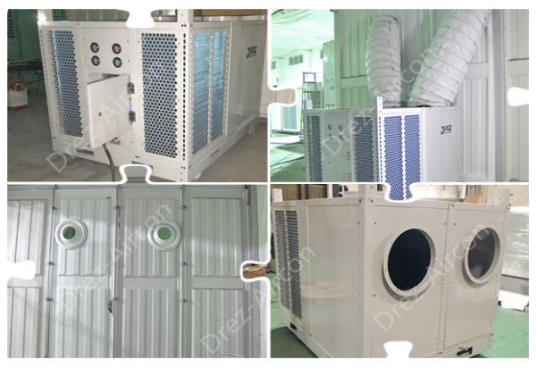 Aire acondicionado industrial horizontal de la tienda, alto refrigerador de aire embalado resistente de la tienda