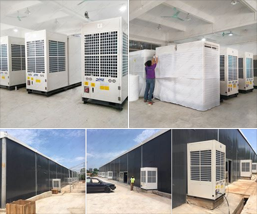 Aire acondicionado embalado grande de la refrigeración por aire de 28 toneladas para la tienda de la exposición